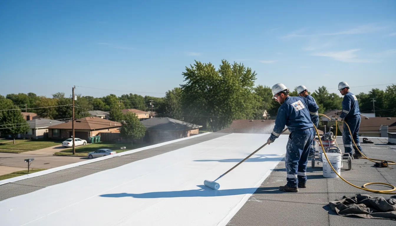 Commercial roof coating in Pleasant Garden, NC near me